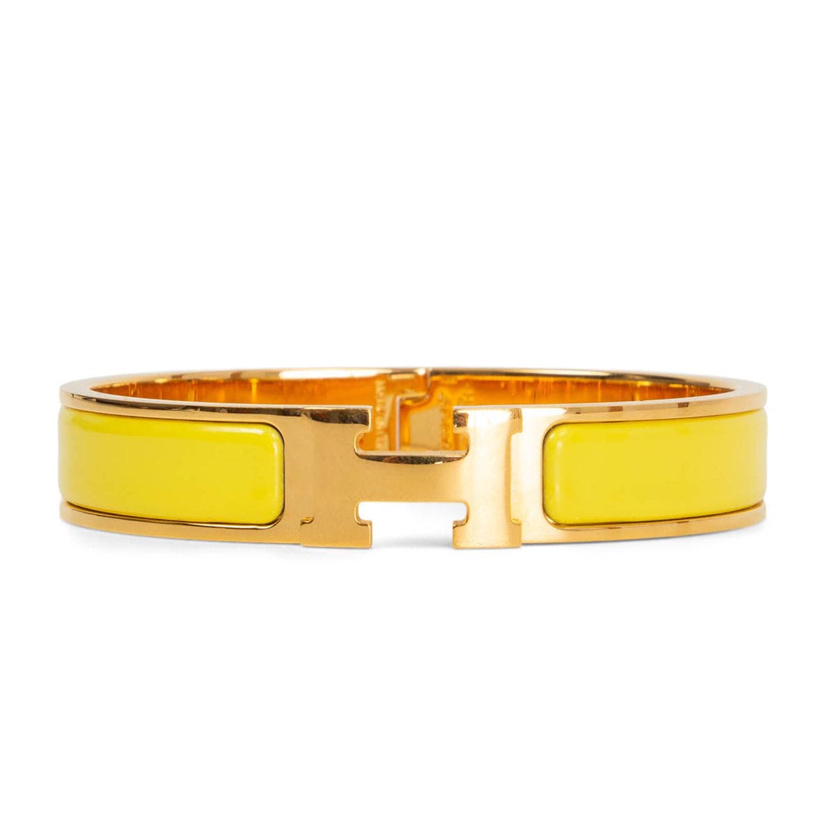 Hermes Clic Yellow 18K Gold Bracelet