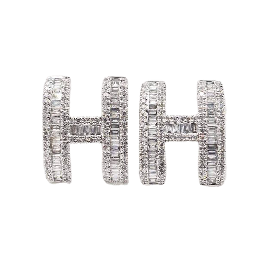 Hermes Pop Diamonds 18K Gold Earrings