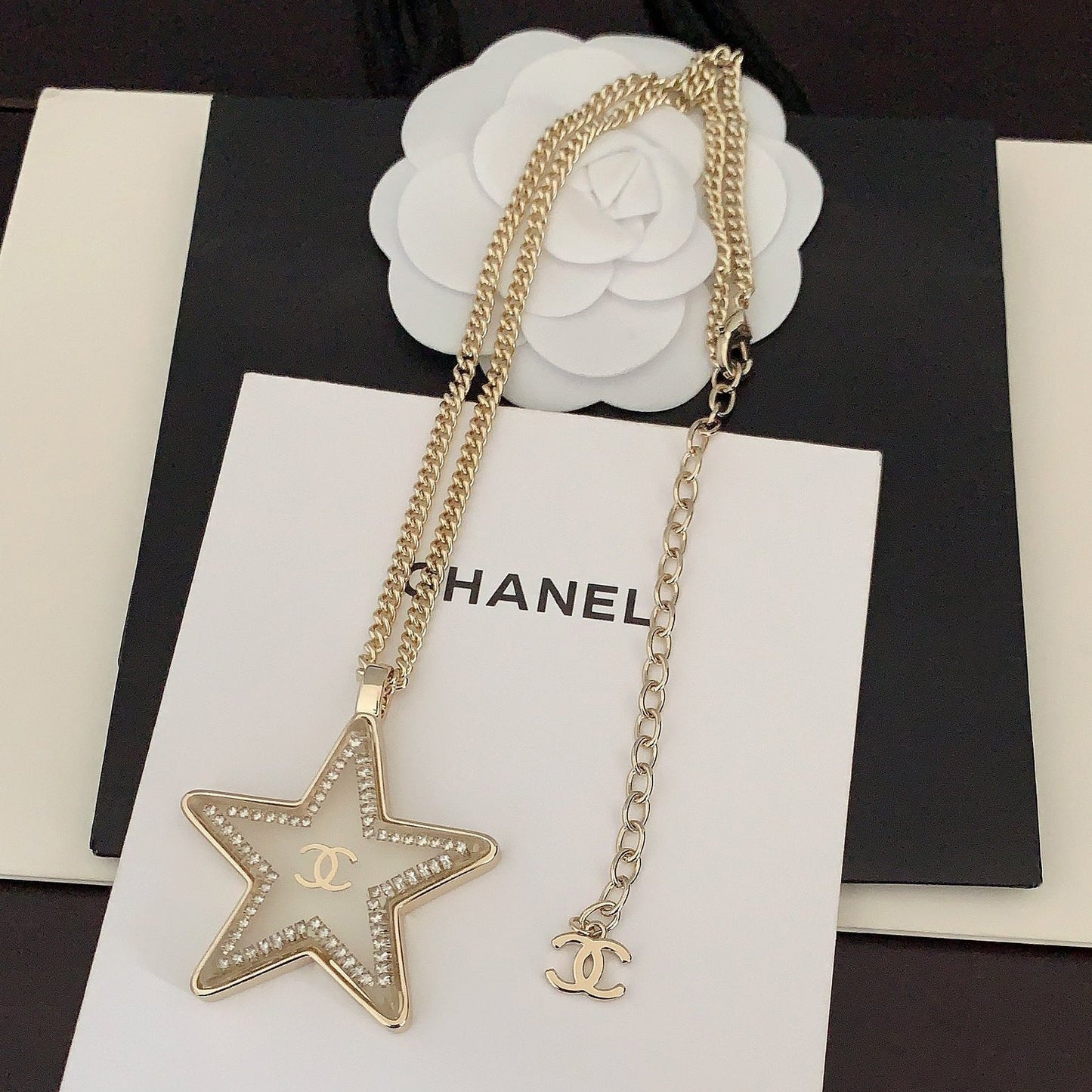 Chanel Star Chain 18K Gold Necklace