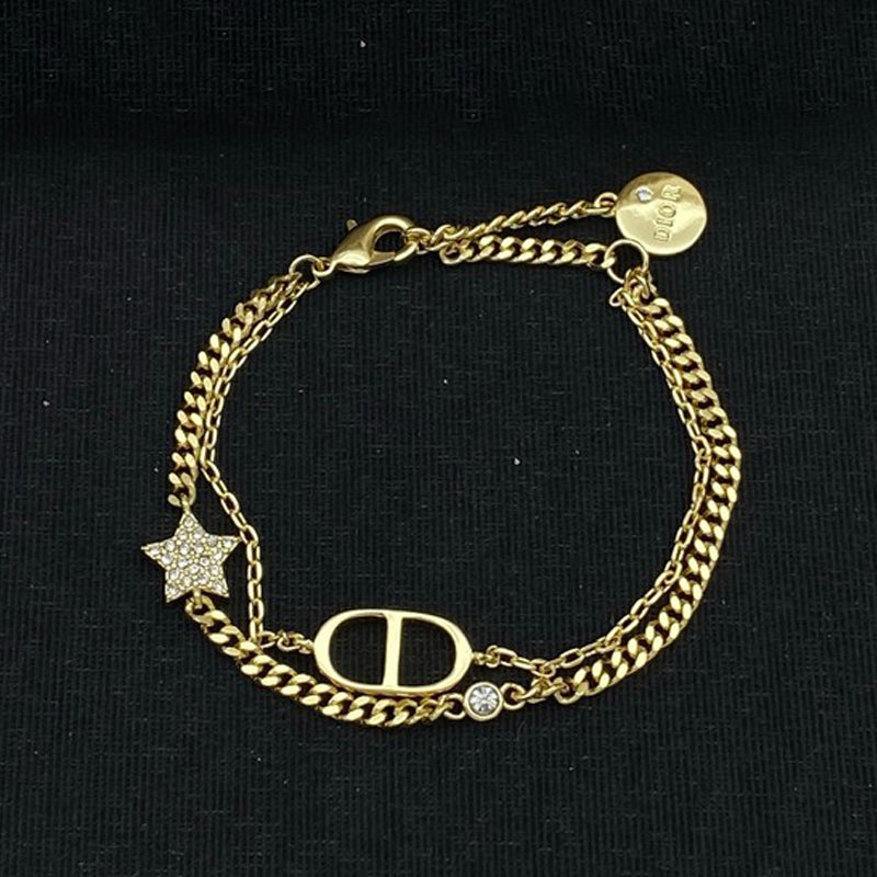Dior Petit Star Diamond 18K Gold Bracelet