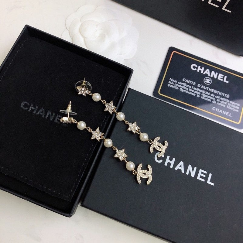 Chanel Long Tassel 18K Gold Earrings