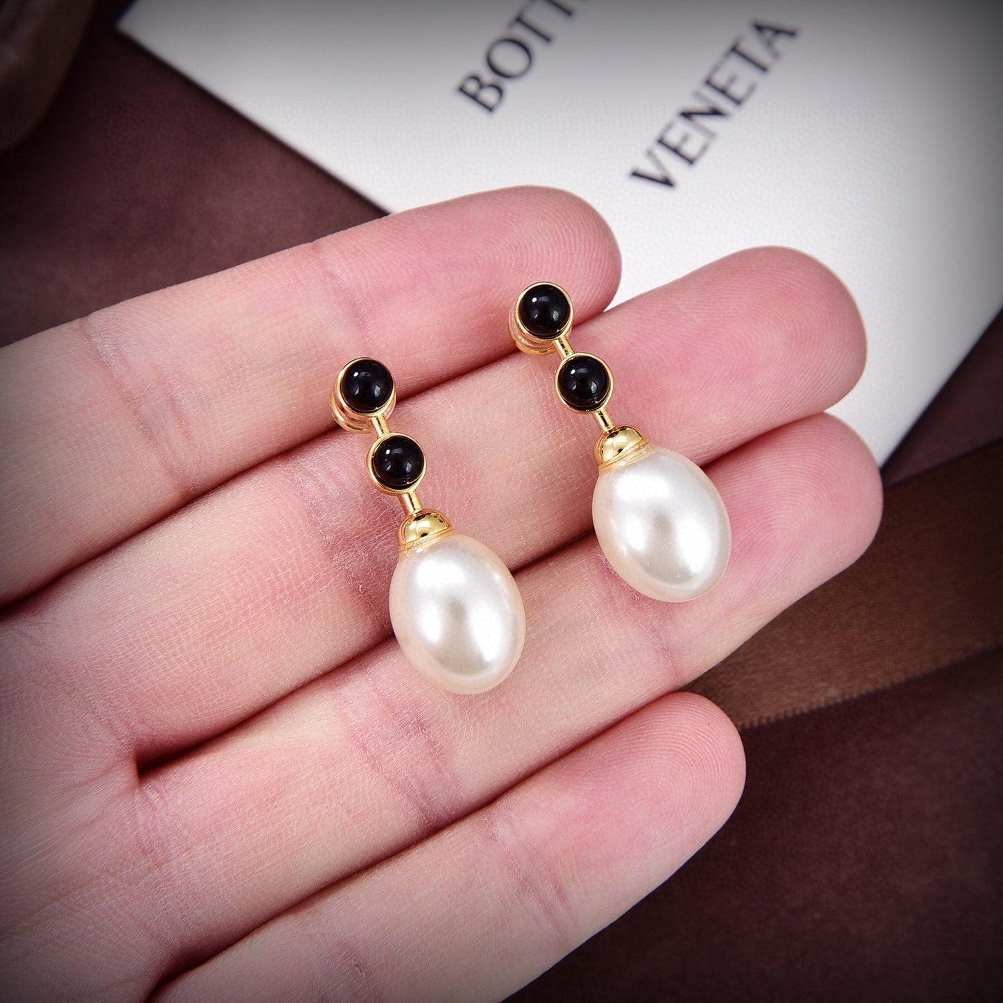 Bvlgari Pearl 18K Gold Earrings