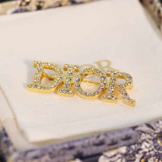 Dior Diamonds 18K Gold Brooch