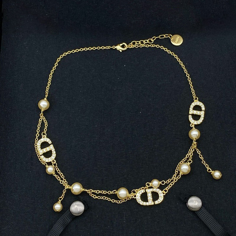 Dior Petit Pearl & Diamond 18K Gold Bracelet