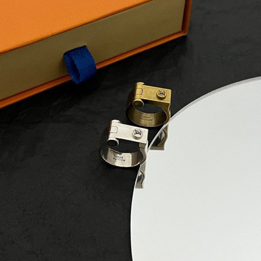 Louis Vuitton Lock Vintage 18K Gold Ring
