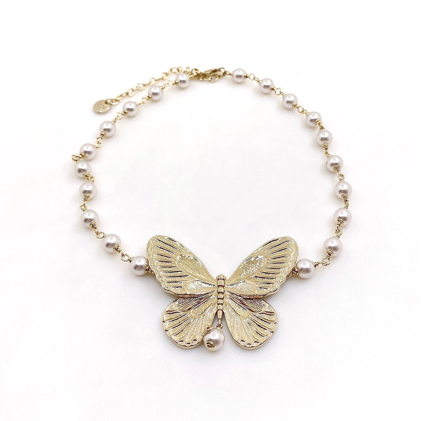 Dior Butterfly Choker 18K Gold Necklace