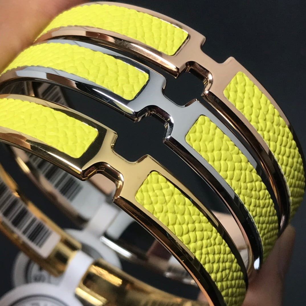 Hermes Olympe Yellow 18K Gold Bracelet