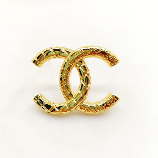 Chanel 24S 18K Gold Brooch