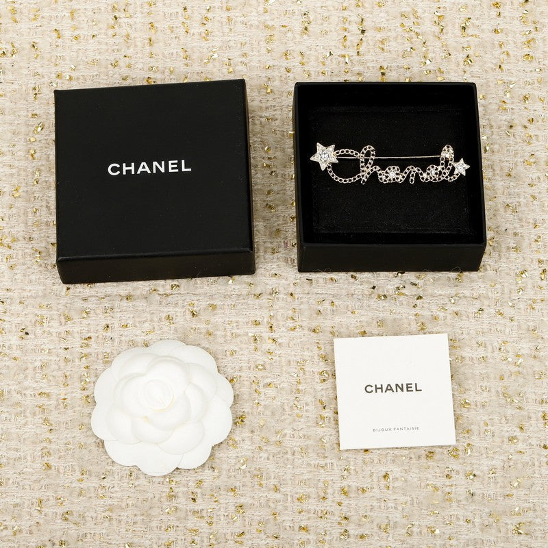 Chanel Leather Gold 18K Gold Brooch