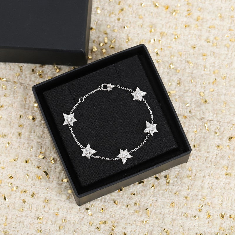 Chanel Star Diamond 18K Gold Bracelet