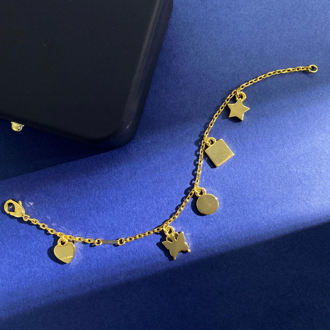 Gucci Double Letter 18K Gold Bracelet