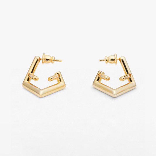 Fendi First 18K Gold Earrings