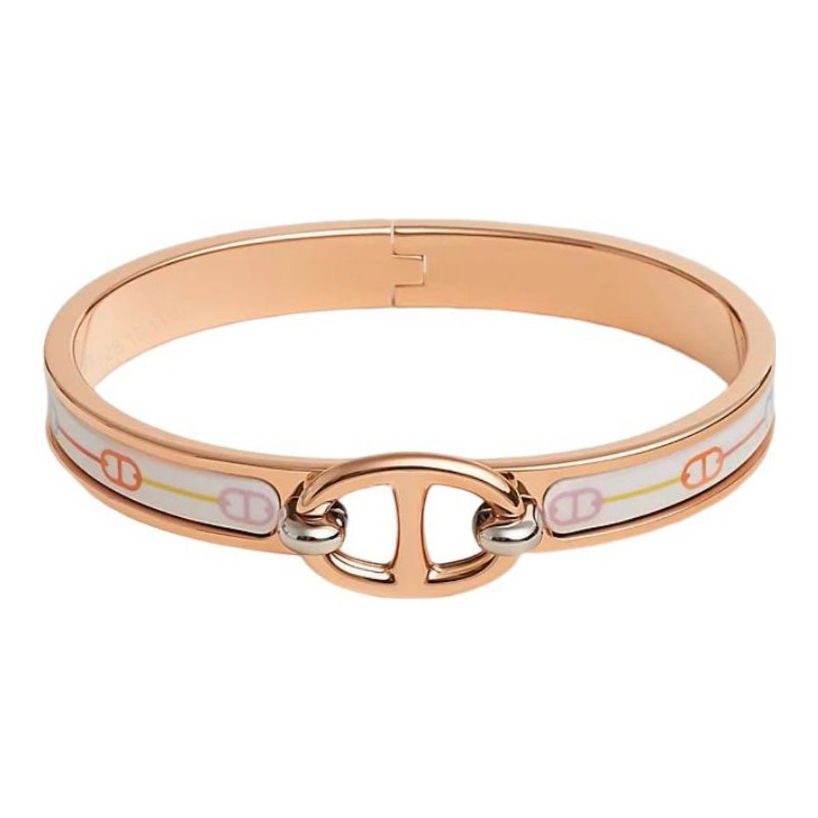 Hermes Mini Clic Cha?ne D'ancre 18K Gold Bracelet