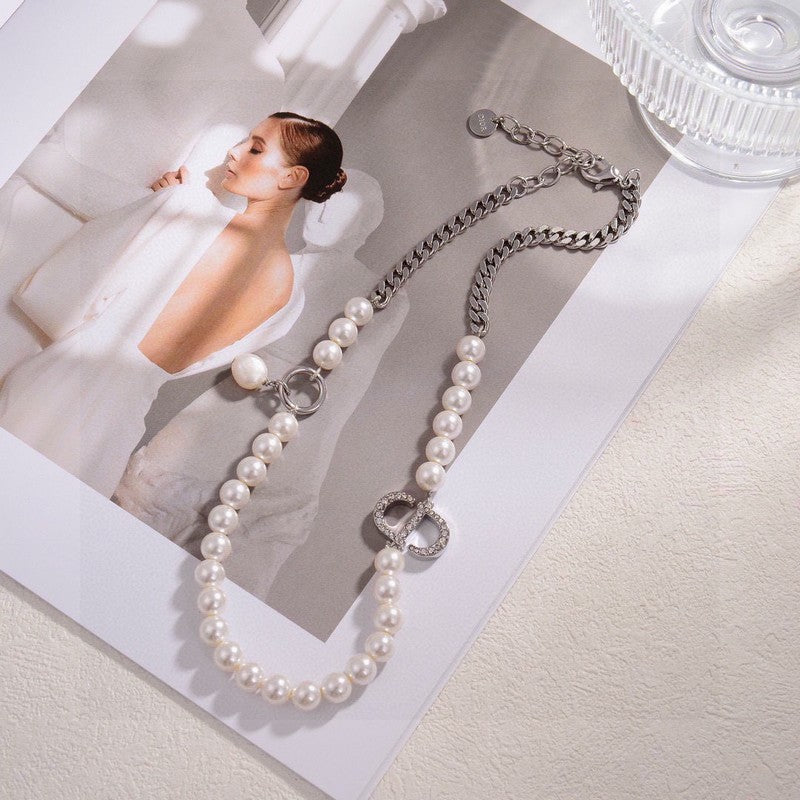 Dior Petit Pearl 18K Gold Necklace