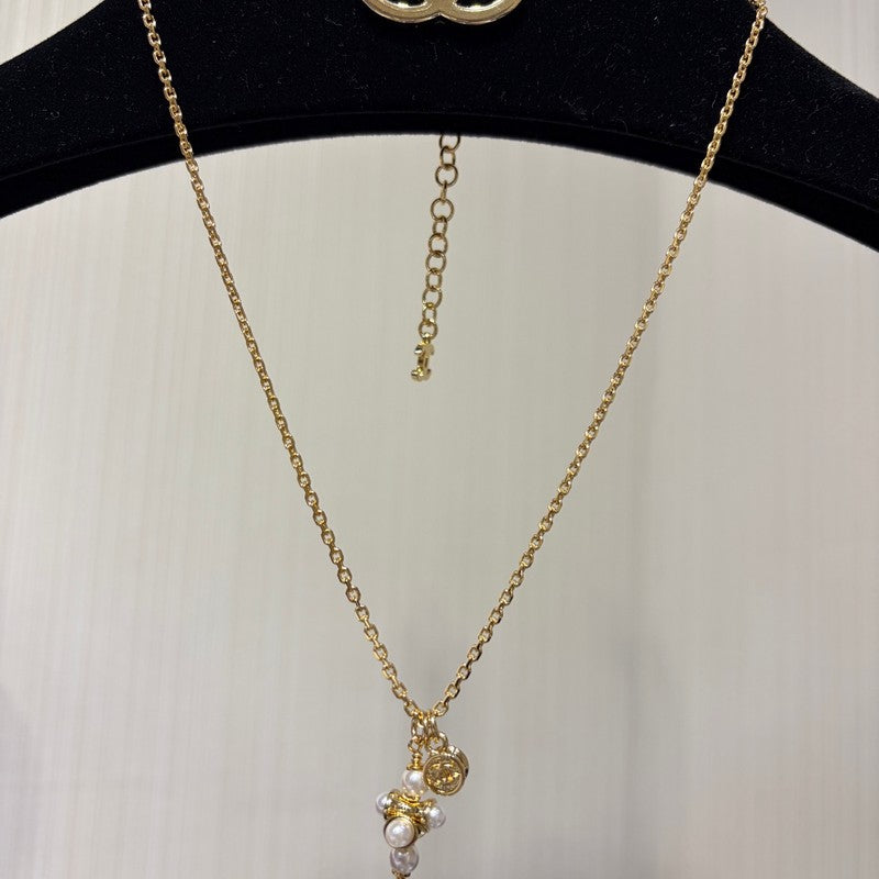 Chanel 26P Grape Pearl Gold 18K Gold Necklace