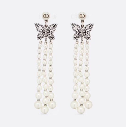 Dior Papillon De Nuit 18K Gold Earrings