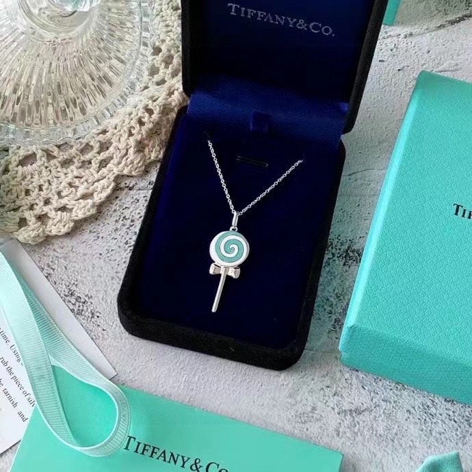 Tiffany Lollipop Charm Chain 18K Gold Necklace