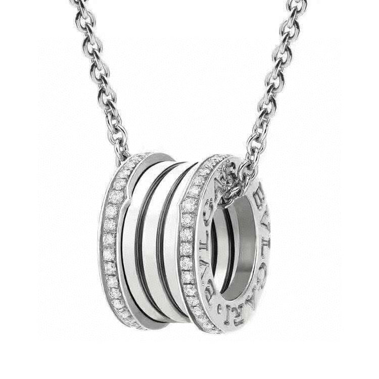 B.zero1 Pave Diamonds 18K Gold Necklace