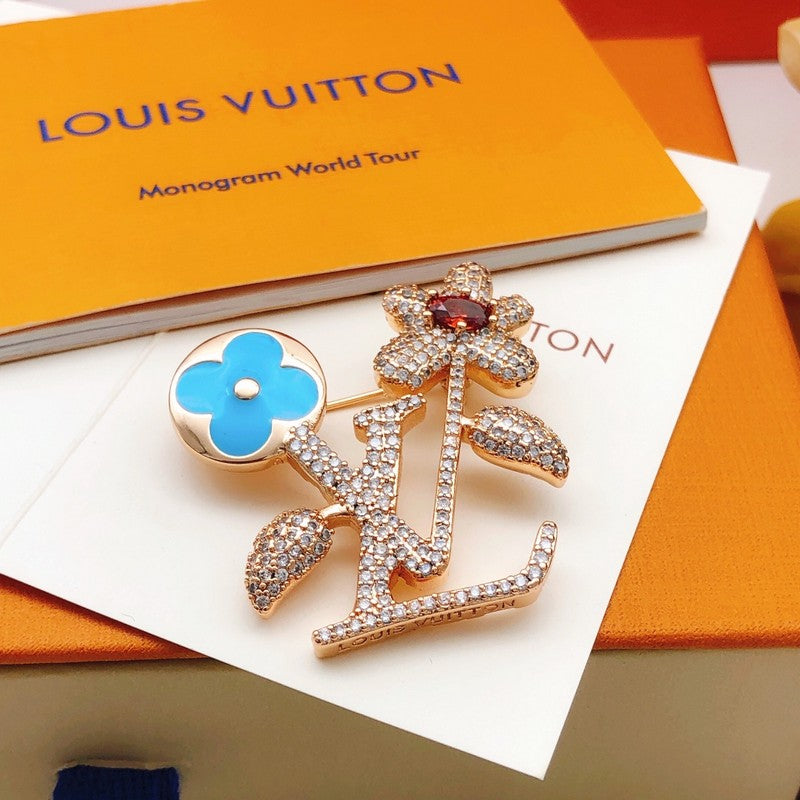Louis Vuitton Blooming 18K Gold Brooch