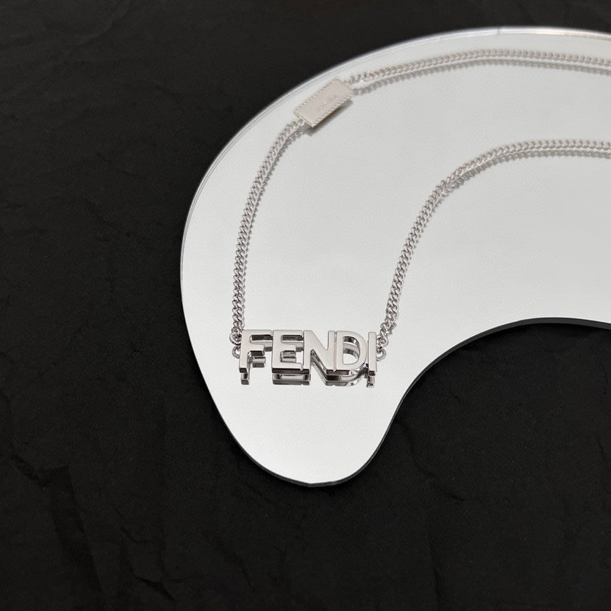 Fendi Script 18K Gold Necklace