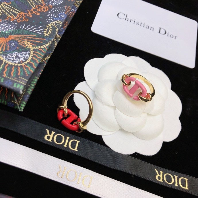 Dior Pink Heart 18K Gold Ring