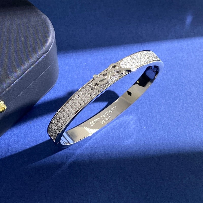 YSL Diamond 18K Gold Bracelet