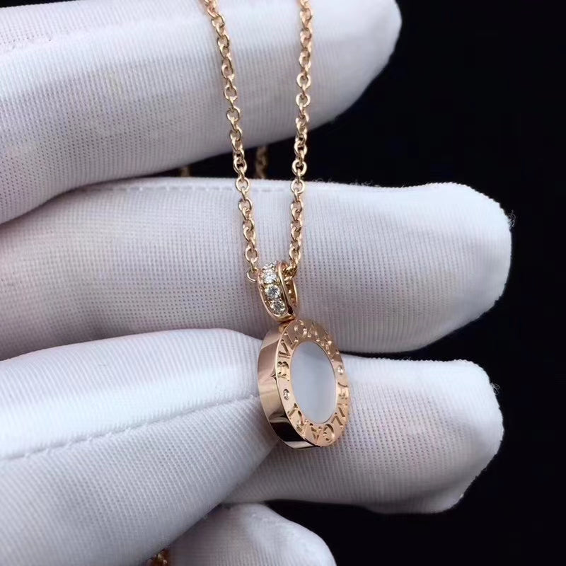 Bvlgari White Ceramic 18K Gold Necklace