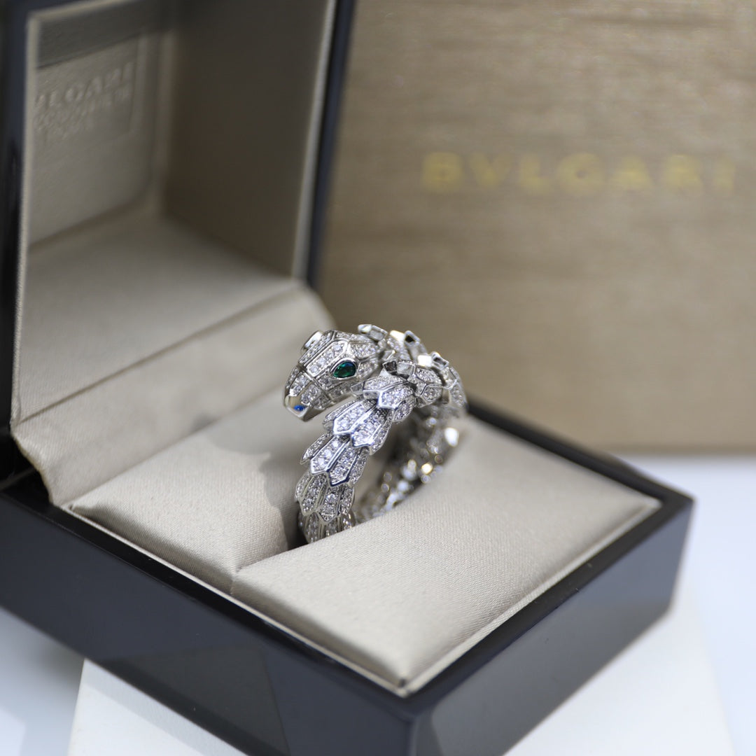 Bvlgari Serpenti Tubolari 18K Gold Ring