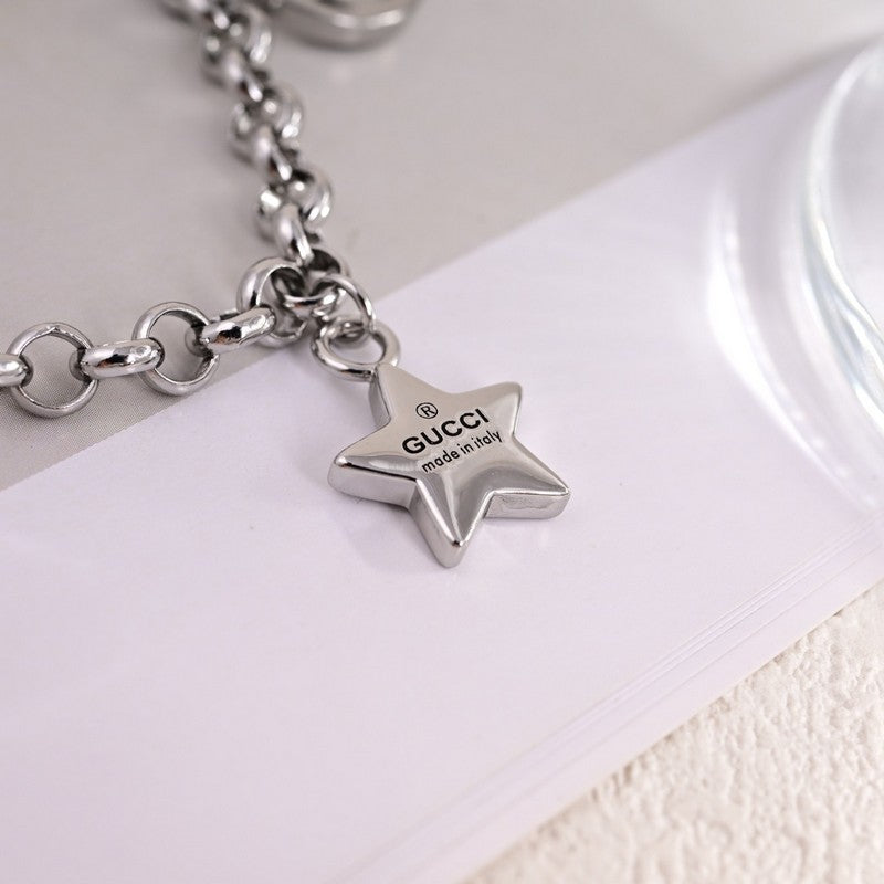 Gucci Double Star Chain 18K Gold Necklace