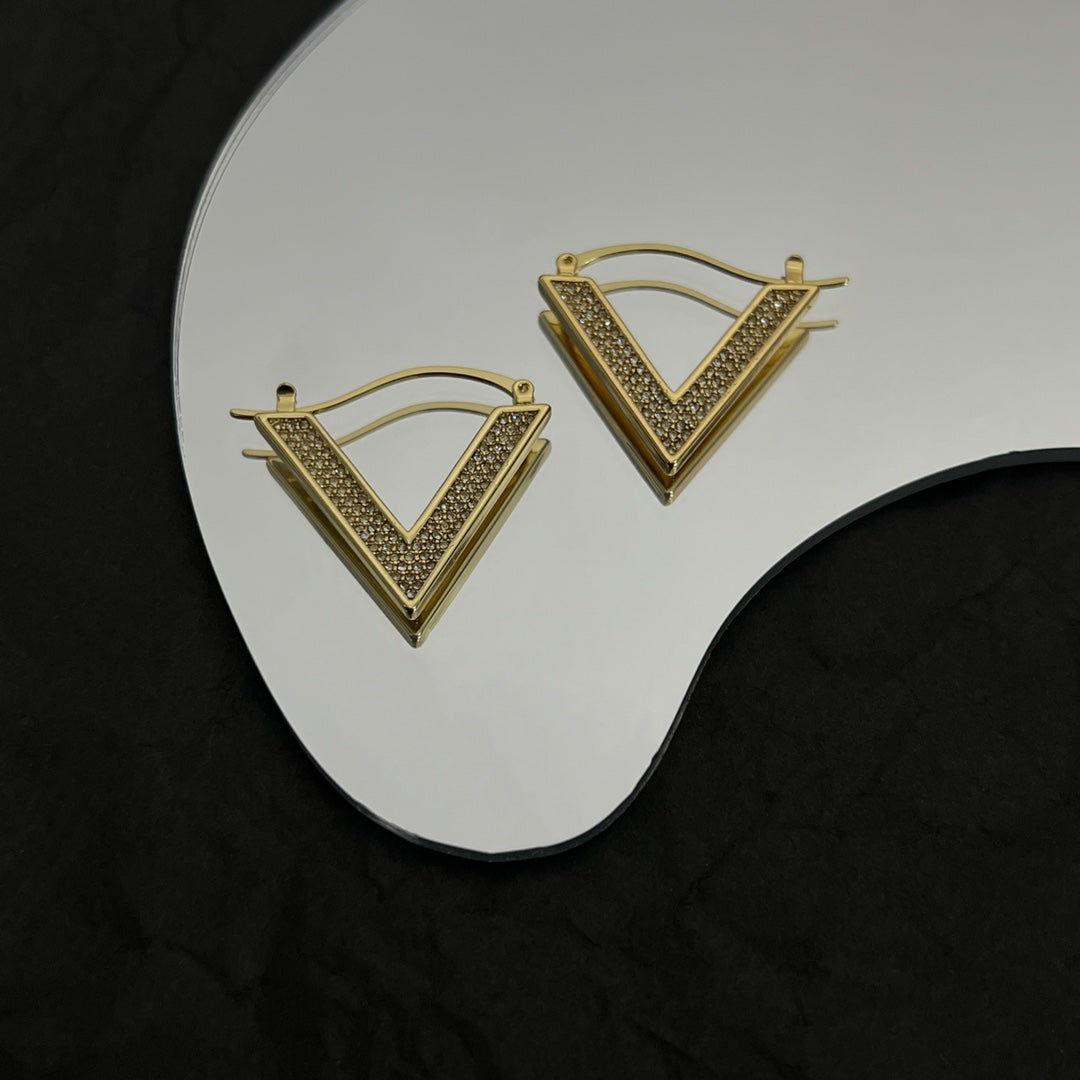 Valentino Diamonds 18K Gold Earrings