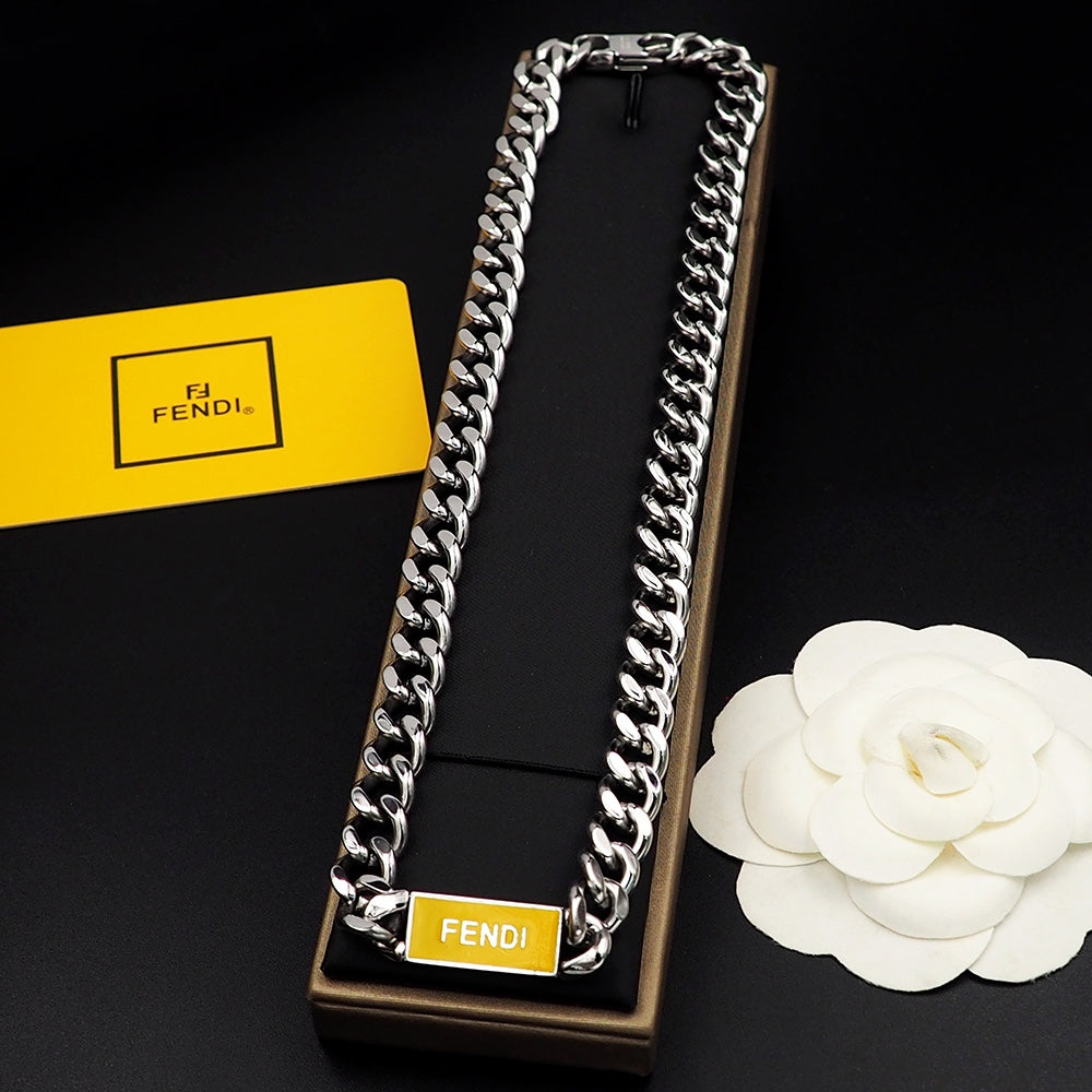 Fendi Chain 18K Gold Necklace