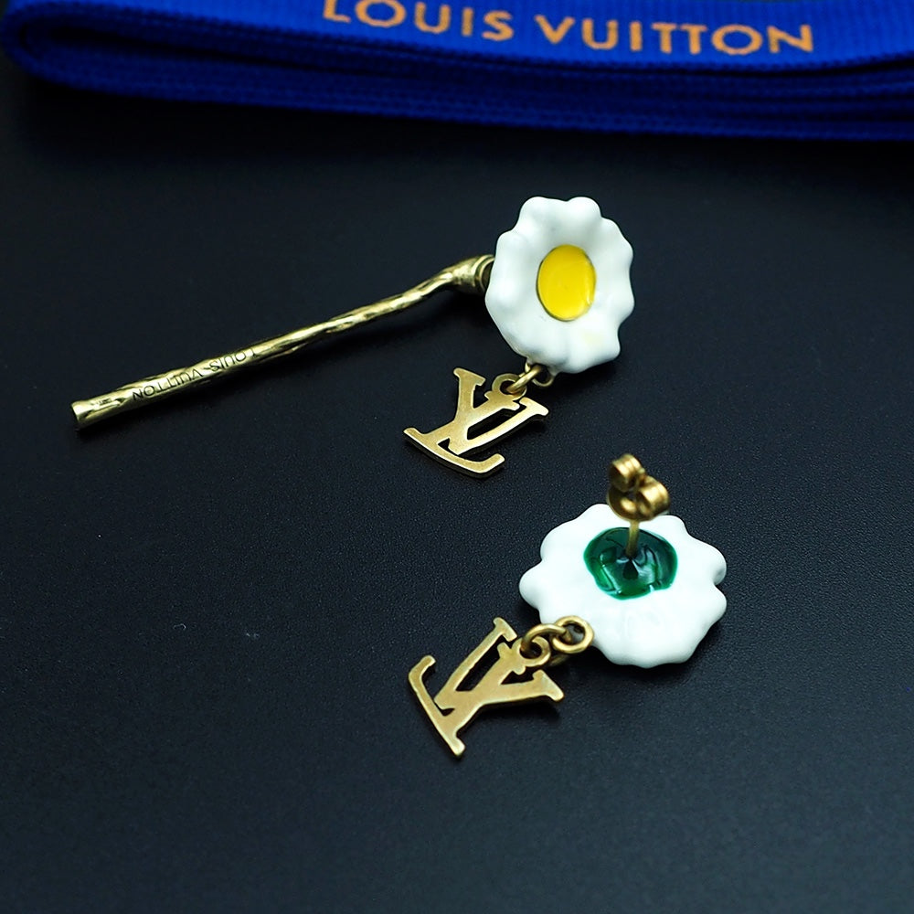Louis Vuitton Gardening 18K Gold Earrings