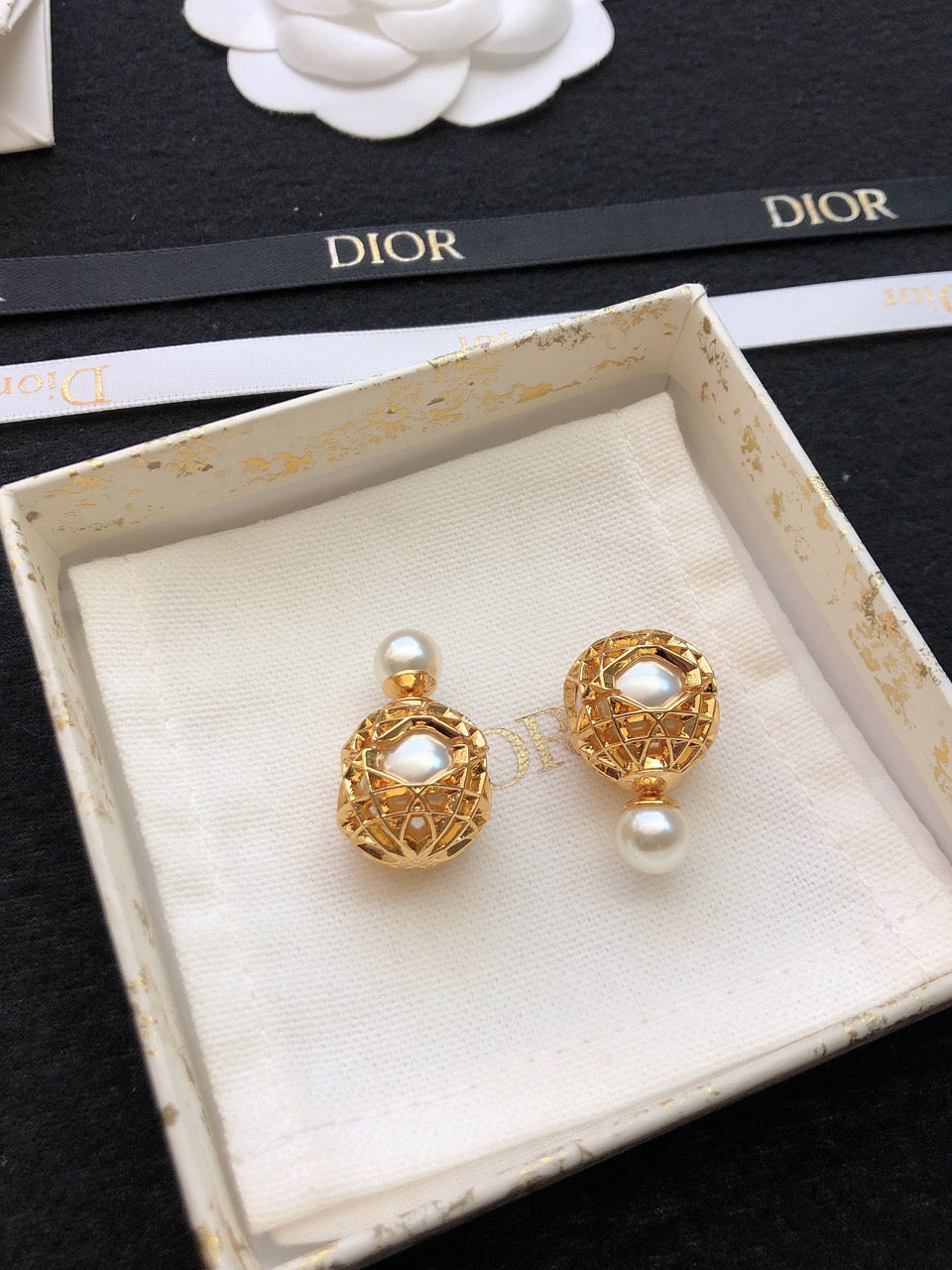 Dior Tribales 18K Gold Earrings