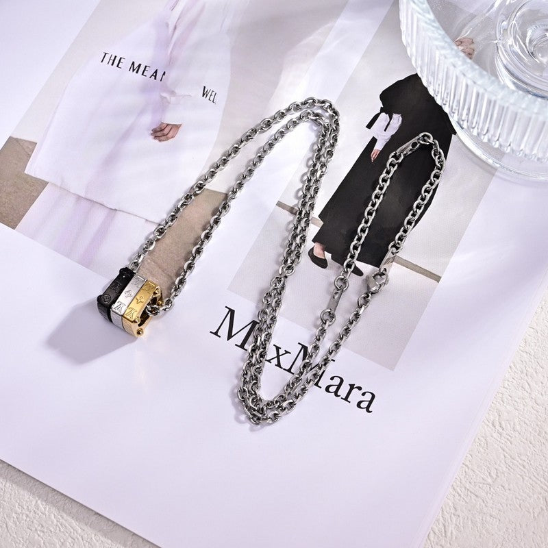 Louis Vuitton Bold Tri-Color 18K Gold Necklace