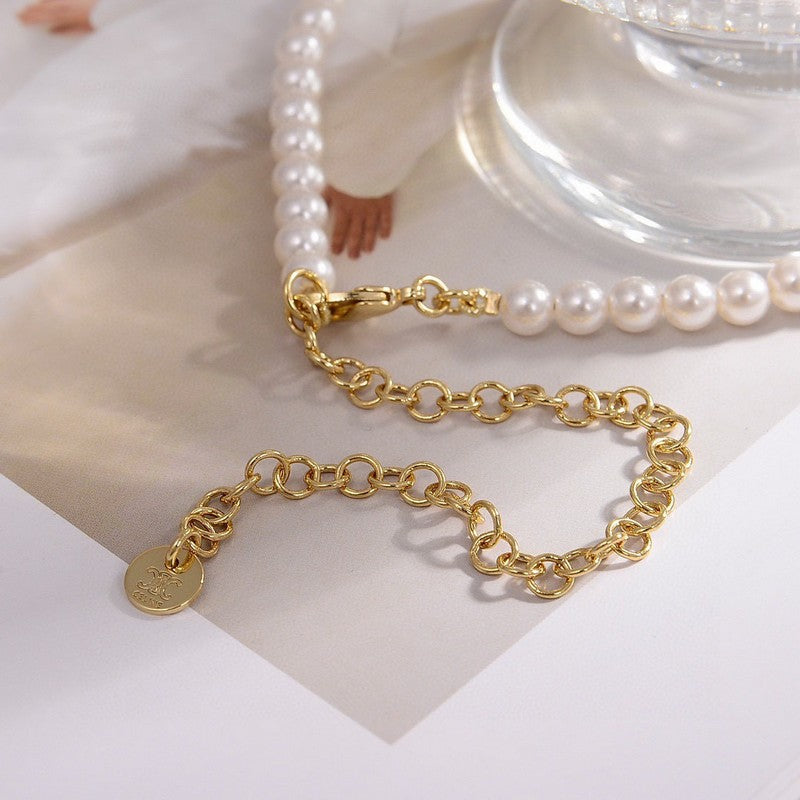 Celine Pearls 18K Gold Necklace
