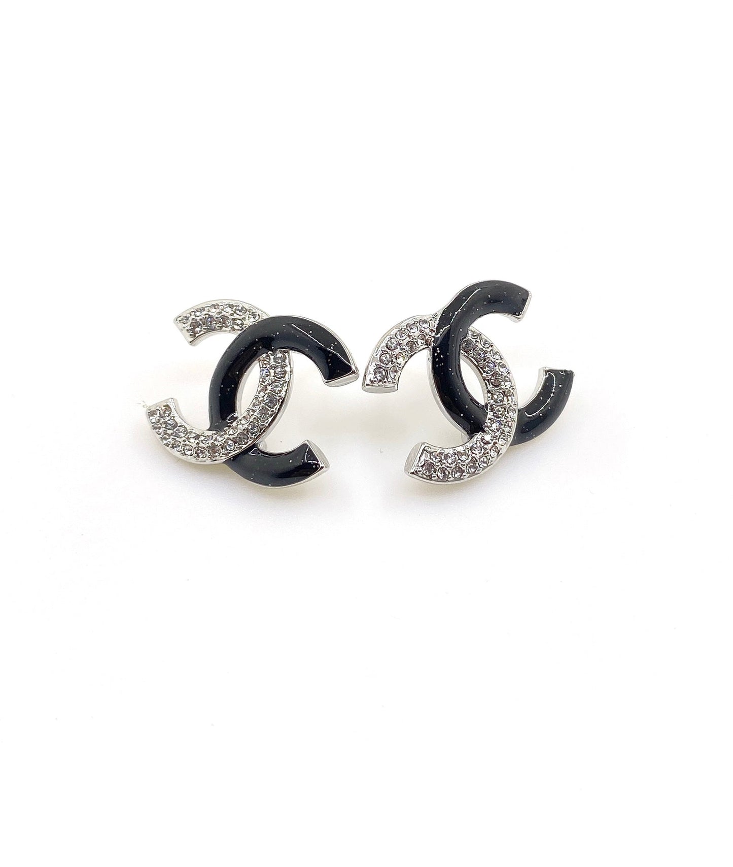 Chanel Black Diamonds 18K Gold Earrings