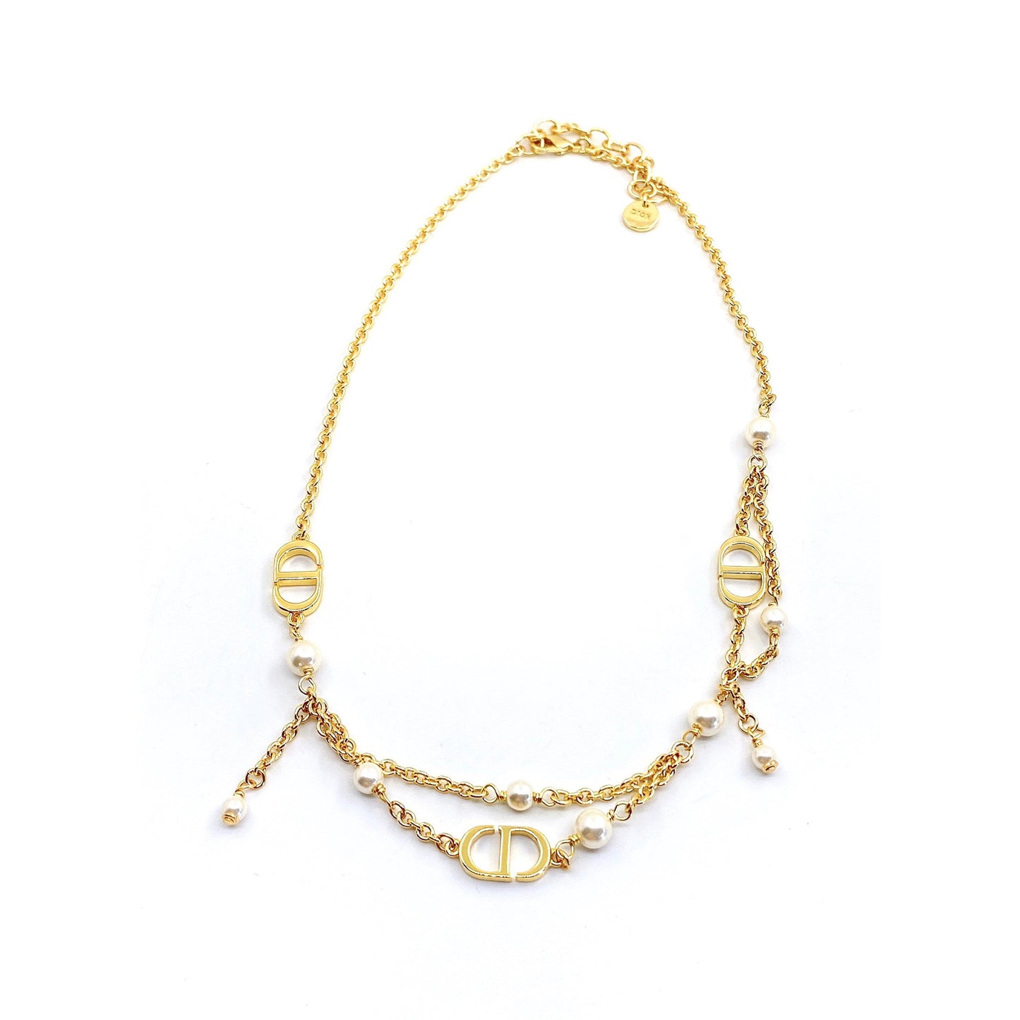 Dior Pearl 18K Gold Necklace