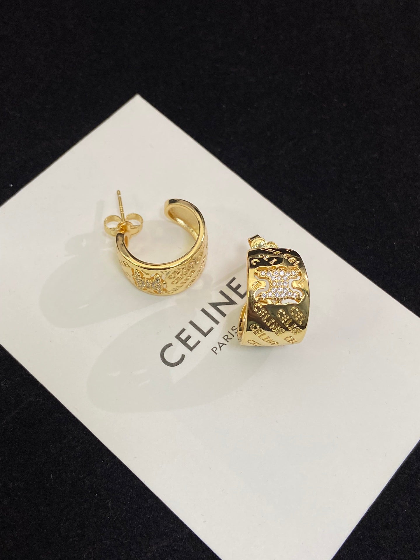 Celine Diamonds 18K Gold Earrings