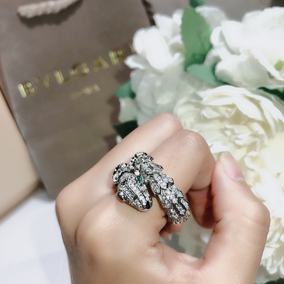 Bvlgari Serpenti Tubolari 18K Gold Ring