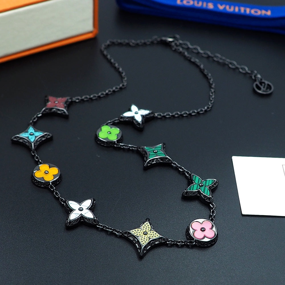 Louis Vuitton MNG Big Party 18K Gold Necklace