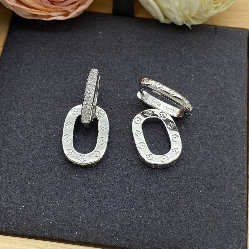 Louis Vuitton Circle 18K Gold Earrings
