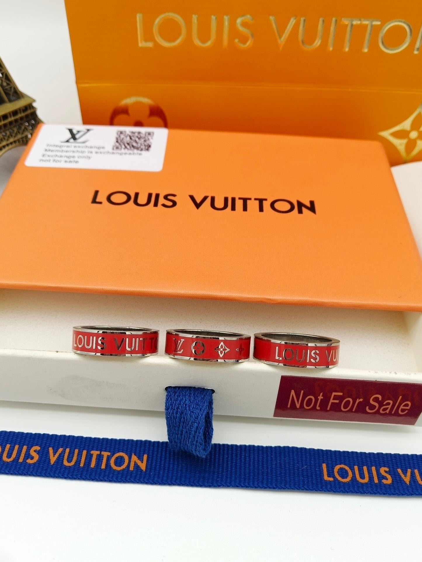 Louis Vuitton Red 18K Gold Ring