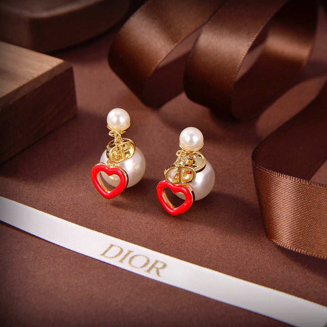 Dior Heart Valentine 18K Gold Earrings