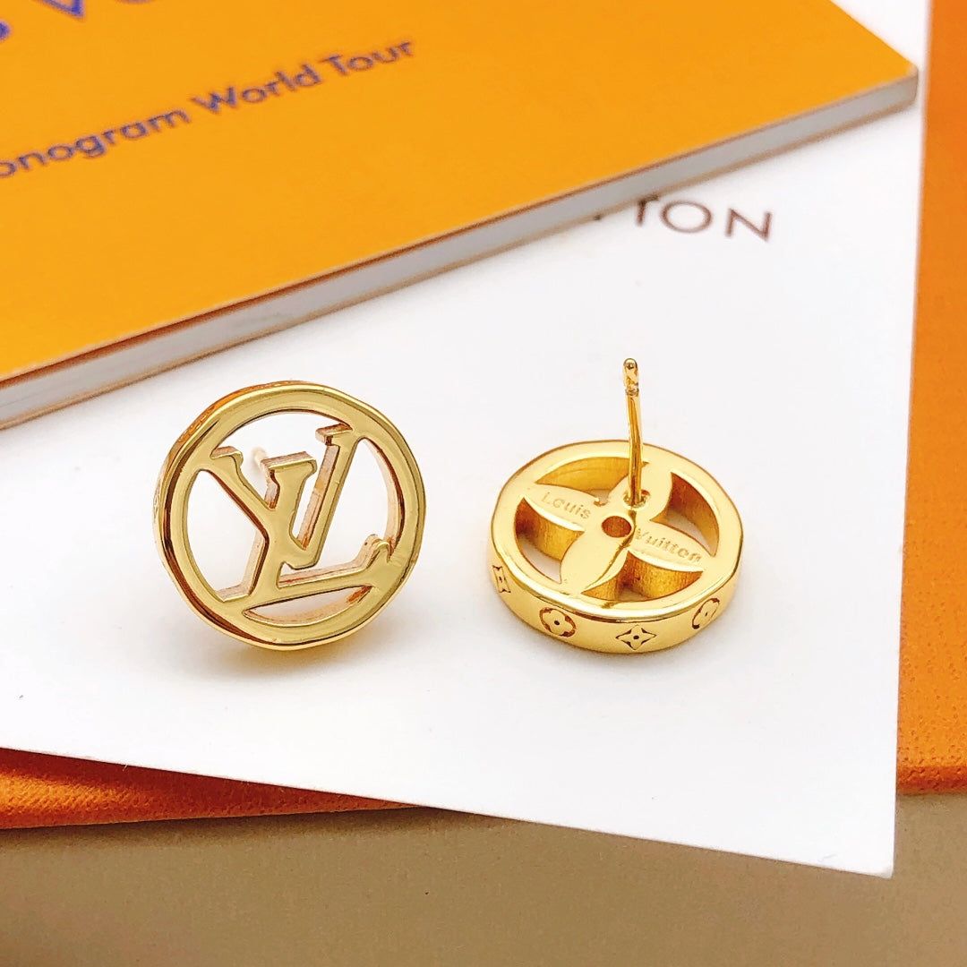 Louis Vuitton Blossom 18K Gold Earrings