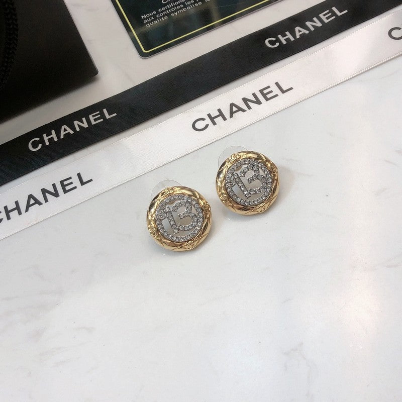 Chanel No.13 Diamond 18K Gold Earrings