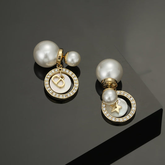 Dior Tribales Pearl 18K Gold Earrings