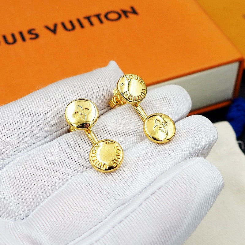 Louis Vuitton Studs 18K Gold Earrings