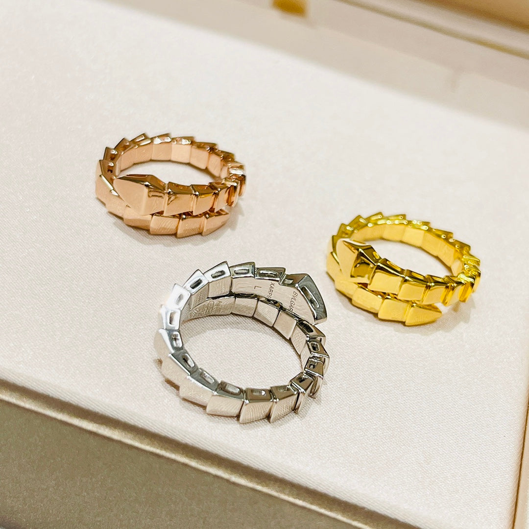 Bvlgari Serpenti Viper 18K Gold Ring