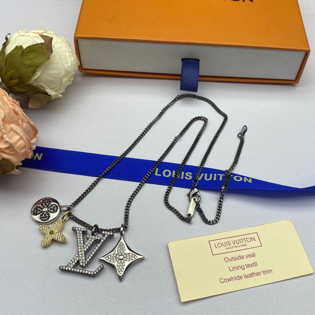 Louis Vuitton Turquoise 18K Gold Necklace