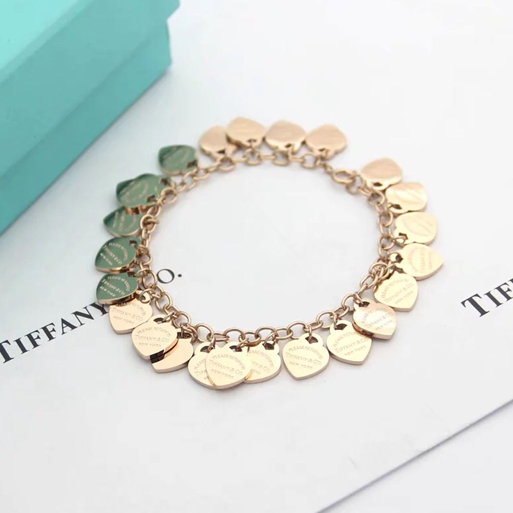 Tiffany Heart Tag 18K Gold Bracelet